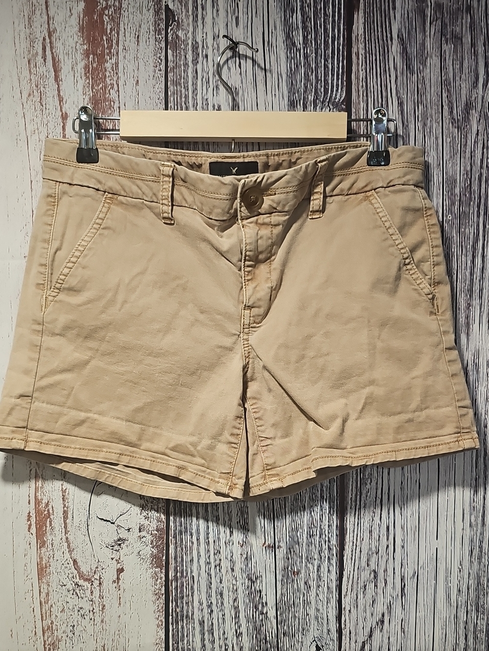 American Eagle Outfitters Tan Bermuda Shorts